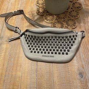 Michael Kors Rhea Studded Leather Fanny pack Waist bag nwot